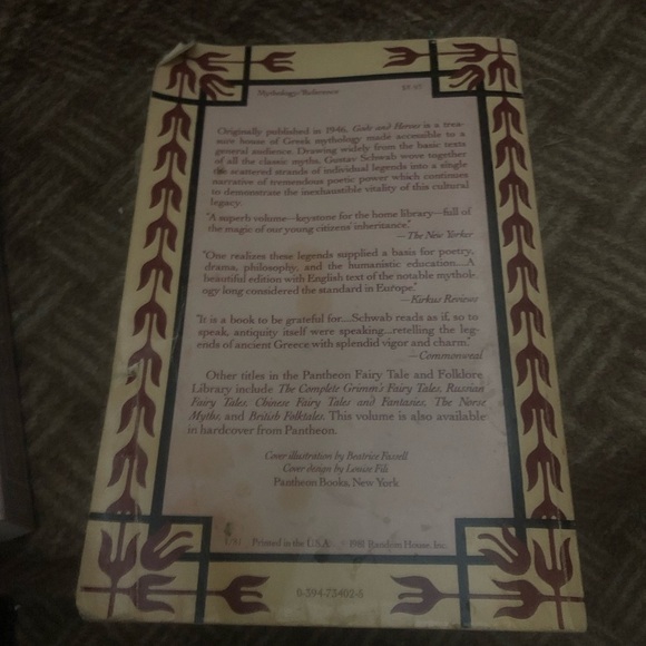 Gods and Heroes Book by Gustav Schwab - Picture 8 of 8